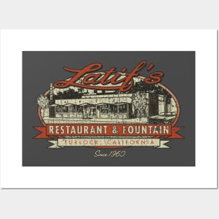 Latif’s Restaurant & Fountain 1960 Posters and Art